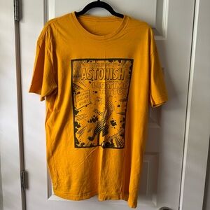 Lifetime Tattoo Jaguar Graphic Yellow Tee